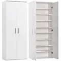 Schuhschrank PROCONTOUR "Schrank Clara BESTSELLER", weiß, B:64cm H:167cm T:34cm, Schränke, Höhe 167cm, mit variabel verstellbaren Einlegeböden