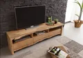 MASSIVMOEBEL24 TV-Board Akazie 191x45x50 natur lackiert PURE ACACIA #109