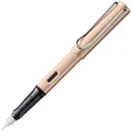 LAMY AL-star cosmic Füller – Füllhalter mit ergonomischem Griff & schwarzer Stahlfeder in Strichbreite F – leichtes Aluminiumgehäuse – inkl. Tintenpatrone LAMY T 10 blau – Rechtshänder