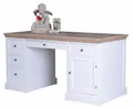 Schreibtisch Shabby Chic Computertisch weiß Schreibmöbel Schreibpult Bürotisch