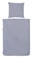 Hahn Bettwäsche Renforcé denim BL 155x220 cm blau Bettbezug Bettzeug