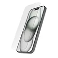 Hama Handy Schutzglas iPhone 15 (Displayschutz ultraklar Anti-Fingerprint, Montagehilfe, Vollschutz 9H ultradünn, case-friendly, kratzfest, Displayschutzglas iPhone stoßfest)
