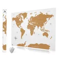 Hochwertige Rubbel Weltkarte 84x58cm  XXL Poster zum Freirubbeln, mit Rubbelc...