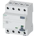 Siemens FI-Schutzschalter 5SV3344-6, 30 mA, Typ A, 40 A, 230 V / 400 V AC, 10 kA Abschaltvermögen, 4-polig