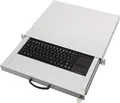 48.3cm Aixcase Tastaturschublade 1HE DE PS2&USB Touchp.beige