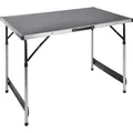 Alu Universaltisch höhenverstellbar - 100 x 60 cm - Klapptisch Camping Garten Tisch - Grau/Silber