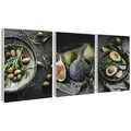 artissimo Bilderset, Anthrazit, Kunststoff, Essen/Getränk, Rechteckig, 30x40 cm, Bilder und Zubehör, Wandbilder, Bilderset