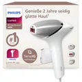 Philips Lumea IPL 8000 Series - IPL Geräte Haarentfernung für bis zu 2 Jahre seidig-glatte Haut¹ mit 3 Aufsätzen für Körper & Gesicht, Alternative zur Laser-Haarentfernung (BRI946/00)