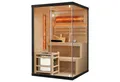 Artsauna Sauna Vantaa 120, BxTxH: 120 x 120 x 190 cm, 5 mm, 2 große Salzsteine, Ambientebeleuchtung, inkl. Ofen und Saunasteine