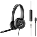 SpeedLink METIS On Ear Headset kabelgebunden Stereo Schwarz Headset,