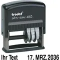 Trodat Stempel Printy-Dater, 4813, Datumstempel, inklusive Textplatte