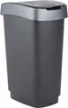 Rotho Swingeimer Twist 50 L schwarz silber