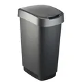 Rotho Twist Abfallbehälter 50l schwarz