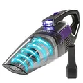 CLEANmaxx Handstaubsauger – kabellos, leistungsstarke 2000 mAh | Akku Staubsauger mit 600 ml Staubbehälter | wiederaufladbar, tragbar | Mini Staubsauger mit EPA-Filter & LED-Licht