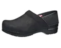 Sanita Prof. Textured Oil, Damen Clogs, Schwarz (Black 2), 36 EU (3 UK)