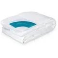 SleepCOOL 4-Jahreszeitenbett Bettdecke, Optimale Schlaftemperatur durch Temperaturregulierung, Füllung: 50% Tencel, 50% Polyester, Atmungsaktiv, Optimale Schlaftemperatur, Tencel weiß 155 cm x 220 cm