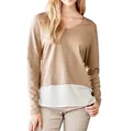 Travel Couture By Heine Damen 2-in-1-Feinstrickpullover, creme GR 36/38 *SALE*