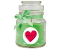 HS Candle Duftkerze im Bonbonglas, Motivkerze (1-tlg), Wachs, angenehmer Duft, Ideal zum Verschenken für Freunde und Familie
