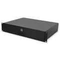 Schublade / Dokumentenablage für 19" (483mm) Netzwerkschrank 350mm tief schwarz