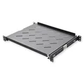 Fachboden ausziehbar für 19" (483mm) Netzwerkschrank 350mm Tief - schwarz