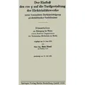 Der Einfluß des cos auf die Tarifgestaltung der Elektrizitätswerke unter besonderer Berücksichtigung großstädtischer Verhältnisse von Hans Nissel / Sp