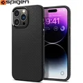 Handyhülle für iPhone 14 Pro Spigen Silikon Case Cover Futeral Hülle Schwarz