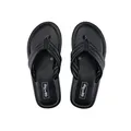 Damen Flip Flop Fauna Flip schwarz leichtes Ökoleder 38