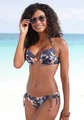 LASCANA Push-Up-Bikini-Top Malia, mit tropischem Print