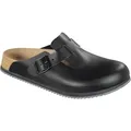 Clog Boston SL Gr.41 schwarz Obermaterial:Leder EN20345 SRA BIRKENSTOCK - Schwarz - 41