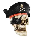 MystiCalls Totenkopf mit Piratenmütze - Tot, Pirat, Halloween, Deko, Figur