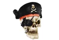 MystiCalls Dekofigur Totenkopf mit Piratenmütze - Halloween, Deko, Figur, Pirat (1 St), Perfekt zu jedem Anlass - Geburtstag, Weihnachten, Halloween