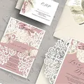 Metall-Stanzformen mit Blumenbordüre, Hochzeitseinladung, Spitzenrahmen, Stanzschablonen für DIY, Scrapbooking, Karten, dekorative Prägepapier-Stanzformen für Scrapbooking, Kartenherstellung
