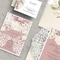 Metall-Stanzformen mit Blumenbordüre Hochzeitseinladung Spitzenrahmen Stanzsc...