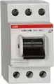ABB Ausschalter E463/3-KB | Hauptschalter 3-polig 63A 400V AC | Zwangstrennung | 10kA | IP20 | grau