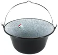 Grillplanet Holzkohlegrill Ungarischer Gulaschkessel 10 Liter emailliert, Nein
