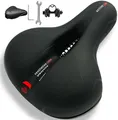 Cloud Comfort Pro 2.0 Fahrradsattel Bequem Weich Memory Schaum Radsattel Mit Rot