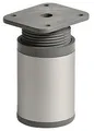 Hettich Möbelfuss Design 4,0 x 6,0 - 7,5 cm Aluminium-Optik - 1 Stück  Möbelfuß