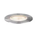 Paulmann Plug & Shine Bodeneinbauleuchte Outdoor silber 9,8 cm warmweiß