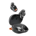 Skullcandy Sesh ANC Active, Kabelloser In-Ear Kopfhörer mit Active Noise Canceling, 48 Std. Wasserdicht (IP67), Mikro, Kompatibel mit iPhone, Android, Bluetooth-Geräten - True Black/Orange