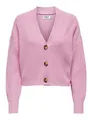 ONLY Onlcarol Women’s Knitted Cardigan, Prism Pink, XS