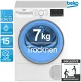BEKO B3T41239A Wärmepumpentrockner Aquawave SteamCure Kindersicherung Weiß 2ML