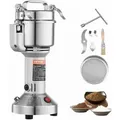 VEVOR elektrische Getreidemühle tragbare Hochgeschwindigkeits-Gewürzmühlen kommerziell 750 g 2000 W, Pulverisierer aus Edelstahl, 28000 U/min für