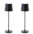 2x Akku Nachtlicht Fensterbank Tischlampe Touch DIMMBAR Lampe kabellos Leuchte !