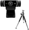 Logitech C922 Pro Stream Full HD-Webcam 1920 x 1080 Pixel Standfuß, Klemm-Halterung