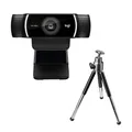 Logitech C922 PRO Webcam mit Stativ, Full-HD 1080p, 78° Sichtfeld, Autofokus, Be