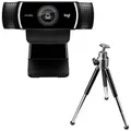 Logitech C922 Pro Stream Full HD-Webcam 1920 x 1080 Pixel Standfuß, Klemm-Hal...
