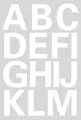 HERMA 4169 Buchstaben 25 mm A-Z wetterfest Folie weiß 20 Bl.