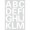 1 bis 60x HERMA Buchstaben-Sticker A-Z, Folie weiß, 25 mm - SPARE BIS ZU 87%