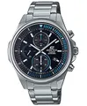 Casio Unisex-Erwachsene Chronograph Quartz Uhr mit Edelstahl Armband EFR-S572D-1AVUEF