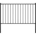 vidaXL Zaunfeld mit Pfosten Pulverbeschichteter Stahl 1,7 x 1,25 m 145211